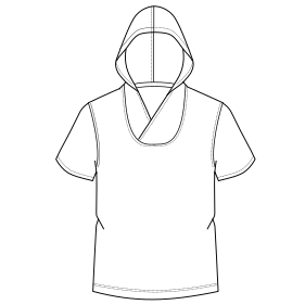 Fashion sewing patterns for MEN T-Shirts Hoodie T-Shirt792